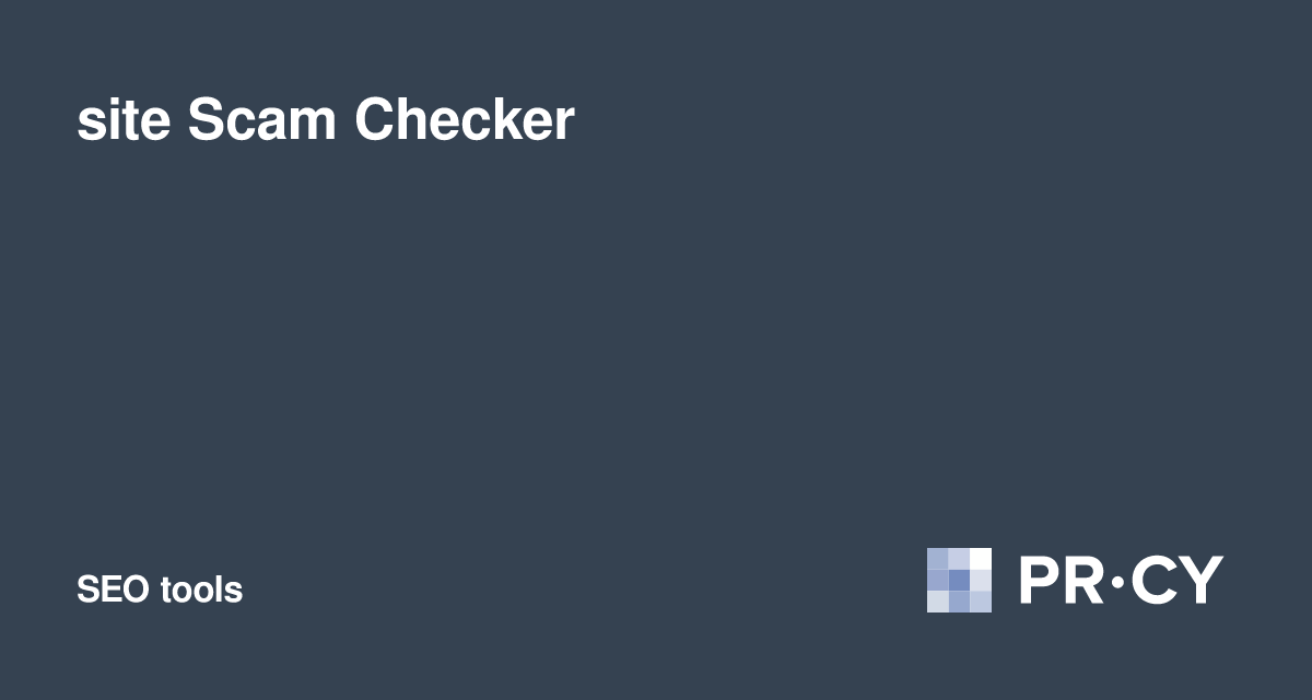 site scam checker